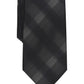 Perry Ellis Men's Classic Design Broer Plaid Tie Black Size Regular