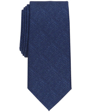 Alfani Men's Munroe Slim Glen Plaid Tie Blue Size Regular