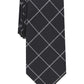 Alfani Men's Robinson Grid Tie Black  Size Regular