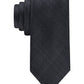 Calvin Klein Men's Canvas Solid Tie Black Size Regular