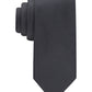 Calvin Klein Men's Striped Solid Tie Black Size Regular