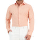 Bar III Men's Slim Fit Chambray Dress Shirt Orange Size Small