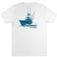 Columbia Men's Pfg Classic Fit Boat Logo Graphic T Shirt White Size Medium