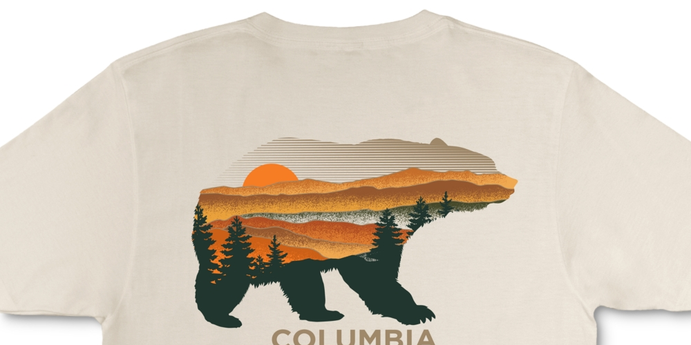 Columbia Men's Kodak Graphic T Shirt Beige Size X-Large