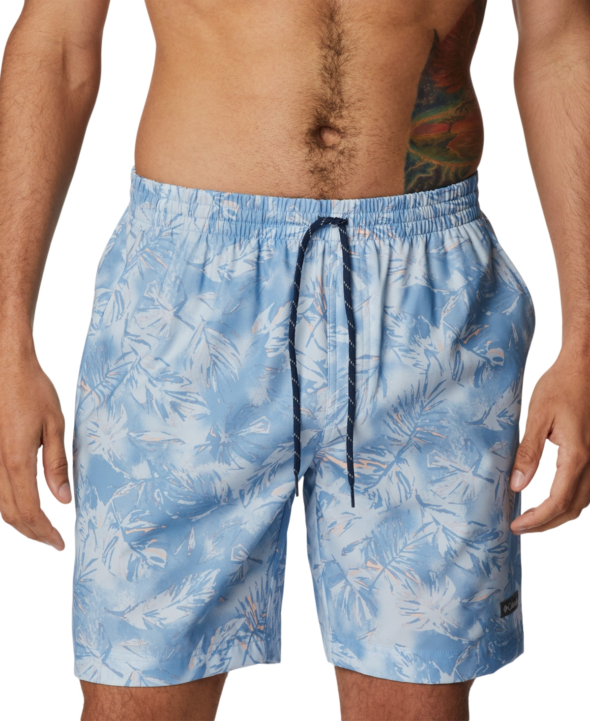 Columbia Men's Summertide Stretch Printed Shorts Blue Size XX-Large