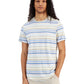 Sun + Stone Men's SoCal Regular Fit Stripe T Shirt White  Size Medium
