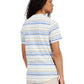 Sun + Stone Men's SoCal Regular Fit Stripe T Shirt White  Size Medium