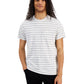 Sun + Stone Men's Aaron Regular-Fit Stripe Pocket T-Shirt White Size Small
