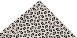 Alfani Men's Geometric Print Pocket Square Beige Size Regular