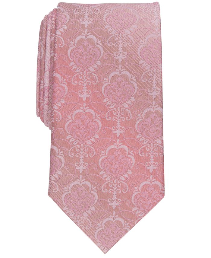Tayion Collection Men's Drifton Ornamental Tie Orange Size Regular