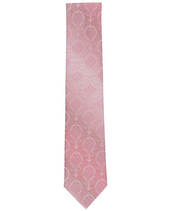 Tayion Collection Men's Drifton Ornamental Tie Orange Size Regular