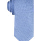Tommy Hilfiger Men's Herringbone Linen Solid Tie Blue Size Regular