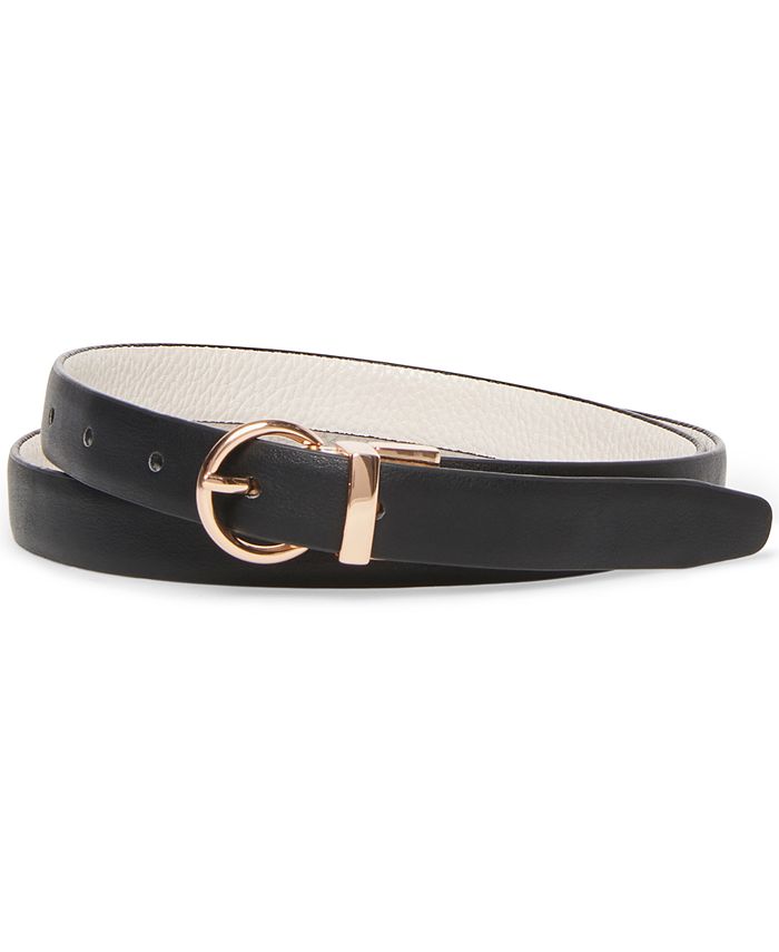 Steve Madden Women's Reversible Belt Black Size Medium