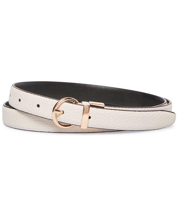 Steve Madden Women's Reversible Belt Black Size Medium