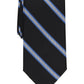 Club Room Men's Classic Stripe Tie Black Size Regular