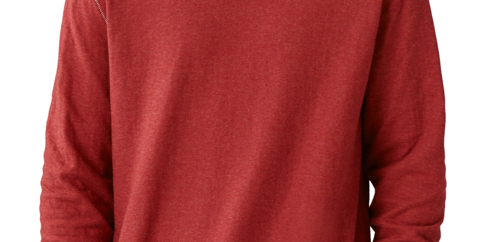 Lucky Brand Men's Duo Fold Long Sleeves Hooded Sweatshirt Red Size Small