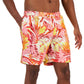 Club Room Men's Tropical Leaves Swim Trunks Pink  Size XX-Large