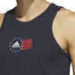 adidas Men's American Flag Tank Blue Size Large