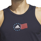 adidas Men's American Flag Tank Blue Size Large