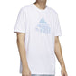 adidas Men's Short Sleeve Crewneck Food Truck Graphic T-Shirt White Size X-Large