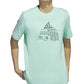 adidas Men's Short Sleeve Crewneck Food Truck Graphic T Shirt Green Size X-Large