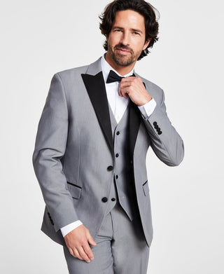 Alfani Men's Slim Fit Tuxedo Jacket Gray Size 46