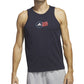 adidas Men's American Flag Tank Blue Size Small