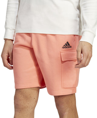 adidas Men's Essentials Fleece Cargo Shorts Orange Size XX-Large