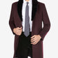 Tallia Men's Overcoat with Removable Sherpa Collar Coat Red Size X-Large