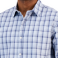 Alfani Men's Caro Classic Fit Long Sleeve Plaid Print Shirt Blue Size X-Large