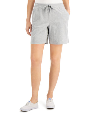 Karen Scott Women's Pull On Knit Shorts Gray Size X-Large