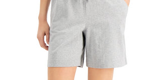 Karen Scott Women's Pull On Knit Shorts Gray Size X-Large