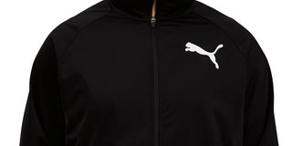 Puma Men's Contrast Zip Front Track Jacket Black Size XXX-Large