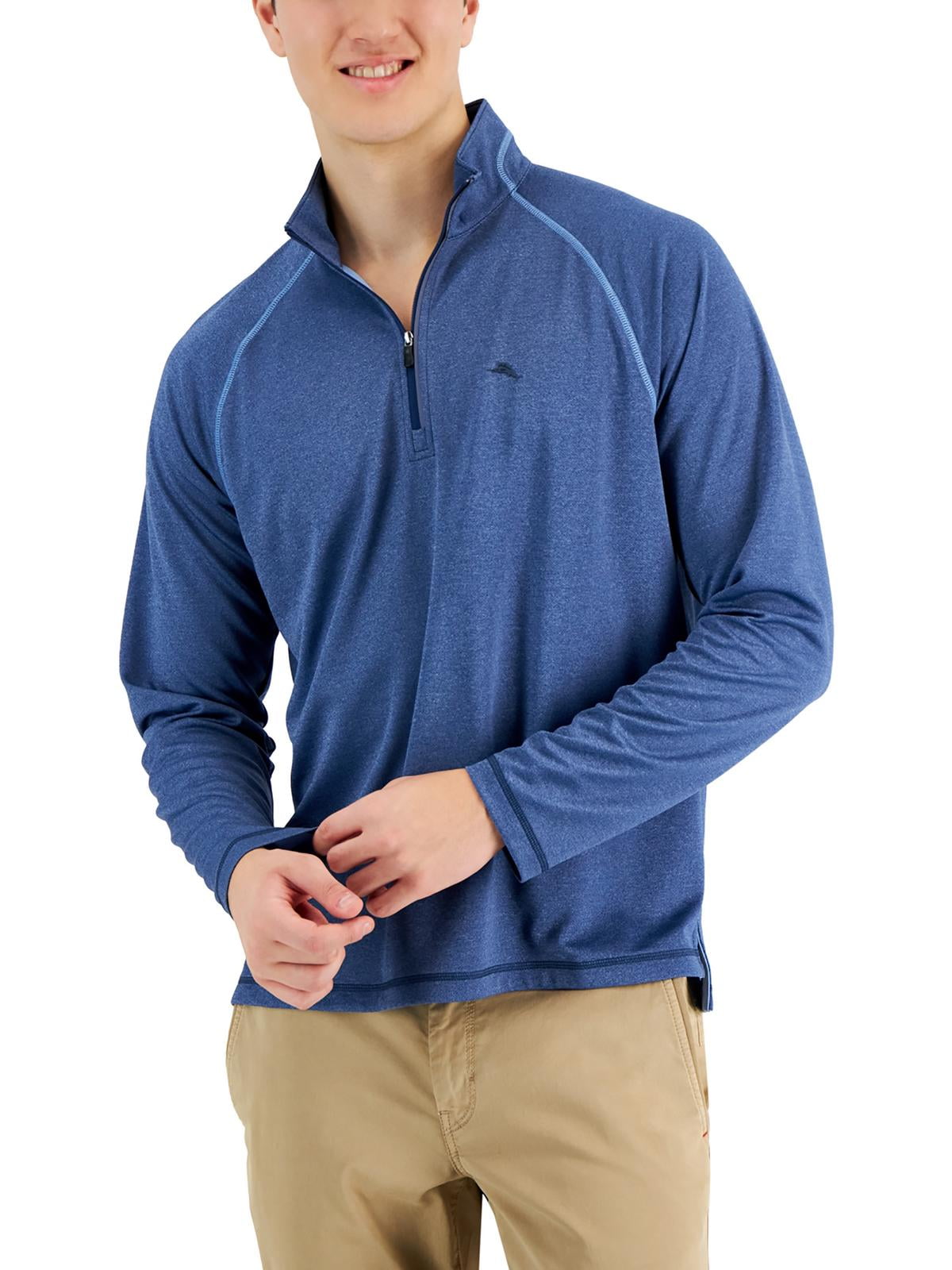Tommy Bahama Men's Paradise Isle 1/2 Zip Performance Sweater Blue Size XXX-Large