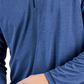 Tommy Bahama Men's Paradise Isle 1/2 Zip Performance Sweater Blue Size XXX-Large