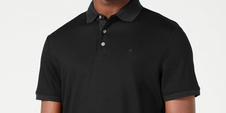 Calvin Klein Men's Liquid Touch Polo Shirt Black Size Large