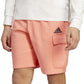 adidas Men's Essentials Fleece Cargo Shorts Orange Size Small