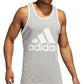 adidas Men's Badge Of Sport Logo Graphic Tank Gray Size X-Large