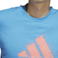 adidas Men's Short Sleeve Logo Graphic T-Shirt Blue Size Large