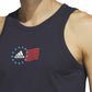 adidas Men's American Flag Tank Blue Size Medium