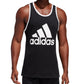 adidas Men's Badge Of Sport Logo Graphic Tank Black Size Medium