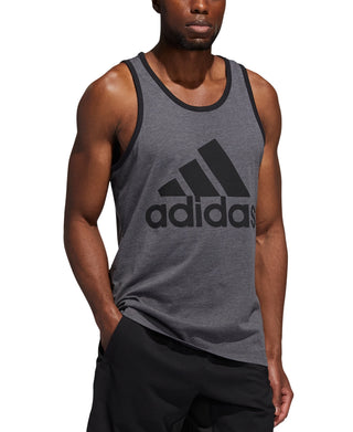 adidas Men's Logo Tank Gray Size X-Large