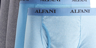 Alfani Men's 5 Pk Moisture Wicking Boxer Briefs Blue Size Small