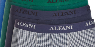 Alfani Men's 5 Pk Moisture Wicking Trunks Blue Size Large