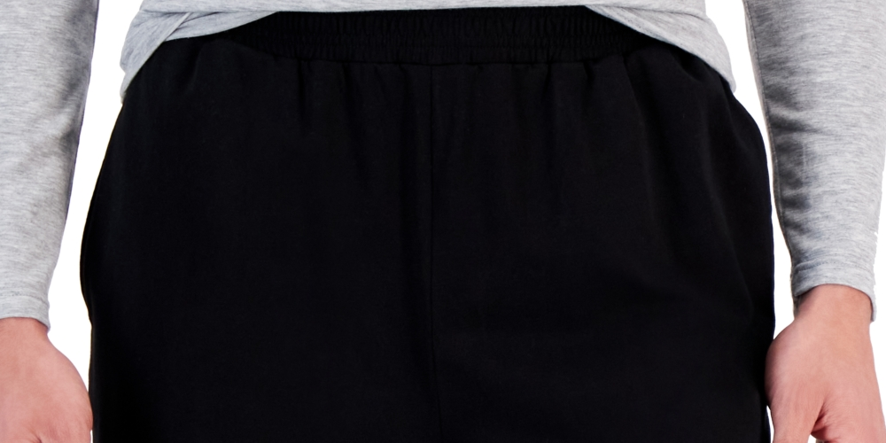 ID Ideology Men's Regular Fit Jersey Knit Shorts Black Size Large