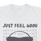 Freeze 24-7 Men's SmileyWorld Just Feel Good T-Shirt White Size Large