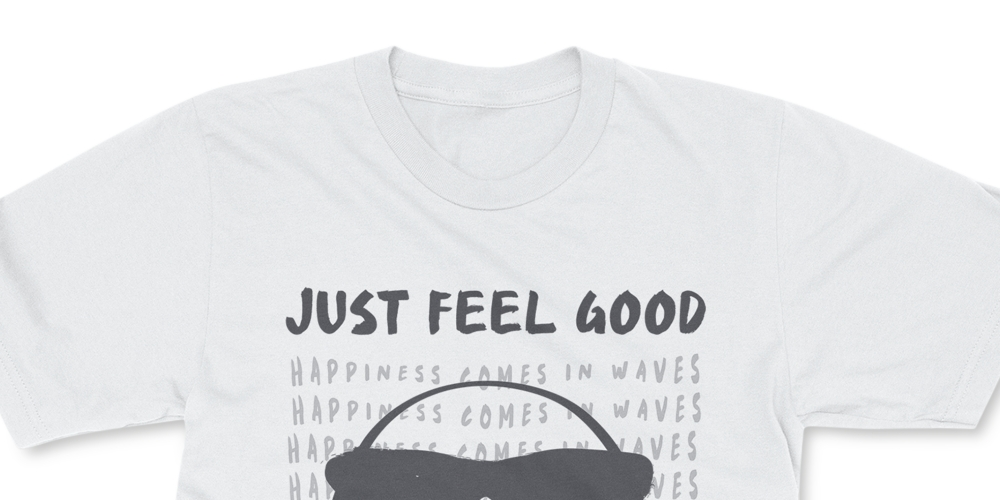 Freeze 24-7 Men's SmileyWorld Just Feel Good T-Shirt White Size Large