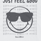 Freeze 24-7 Men's SmileyWorld Just Feel Good T-Shirt White Size Large