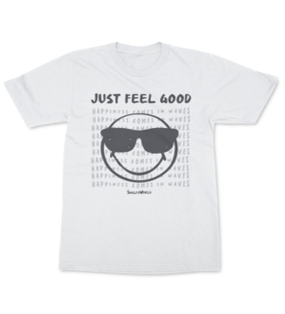 Freeze 24-7 Men's SmileyWorld Just Feel Good T-Shirt White Size X-Large