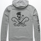 Salt Life Men's Skull and Hooks Hoodie Gray Size XXXX-Large